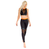 Camilla Leggings - Black / Orange